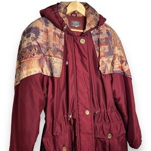 Vintage 80s Retro Winter Puffer Jacket